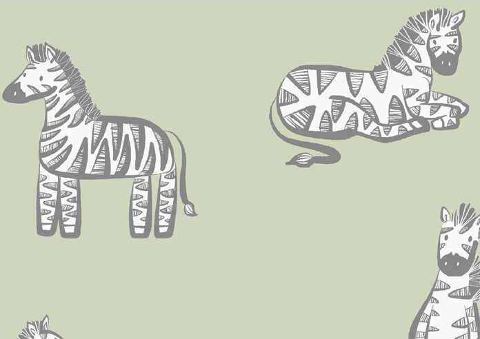 Zebra, Sage Green - Roller Blind - Image 6